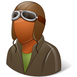 Occupations Pilot OldFashioned Male Dark Icon, Occupations Pilot OldFashioned Male Dark,Vista People,Avatar