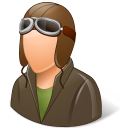 Occupations Pilot OldFashioned Male Light Icon, Occupations Pilot OldFashioned Male Light,Vista People,Avatar