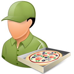 Occupations Pizza Deliveryman Male Light Icon, Occupations Pizza Deliveryman Male Light,Vista People,Avatar