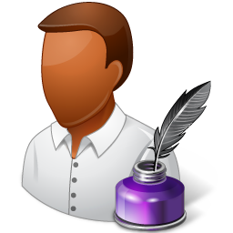 Occupations Writer Male Dark Icon, Occupations Writer Male Dark,Vista People,Avatar