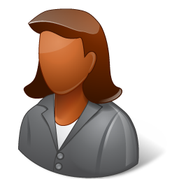Office Client Female Dark Icon, Office Client Female Dark,Vista People,Avatar