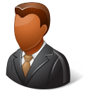 Office Client Male Dark Icon, Office Client Male Dark,Vista People,Avatar