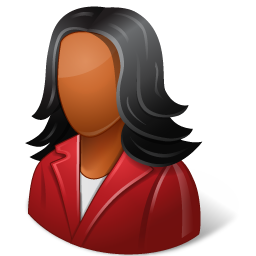 Office Customer Female Dark Icon, Office Customer Female Dark,Vista People,Avatar