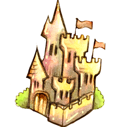 Castle Icon, Castle,Legendora,Cartoon