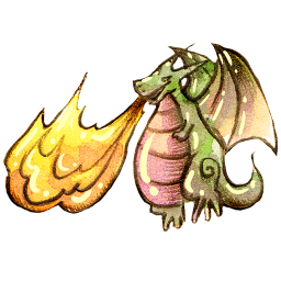 Fire Dragon Icon, Fire Dragon,Legendora,Cartoon