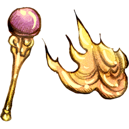 Fire Staff Icon, Fire Staff,Legendora,Cartoon