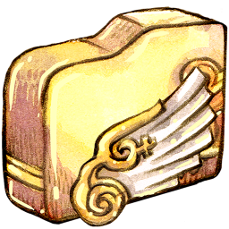 Folder angelwing Icon, Folder angelwing,Legendora,Cartoon