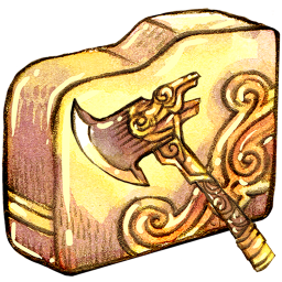 Folder axe Icon, Folder axe,Legendora,Cartoon