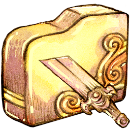 Folder brokensword Icon, Folder brokensword,Legendora,Cartoon