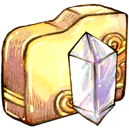 Folder crystal Icon, Folder crystal,Legendora,Cartoon