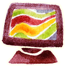 Computer Icon, Computer,Red Little Shoes,Cartoon
