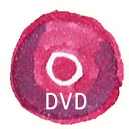 DVD Icon, DVD,Red Little Shoes,Cartoon