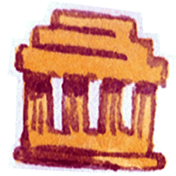 Library Icon, Library,Red Little Shoes,Cartoon