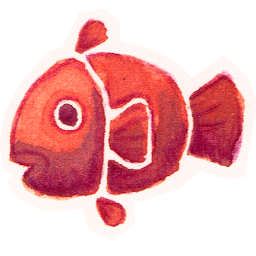 Fishy Icon, Fishy,Summer Love Cicadas,Cartoon