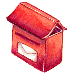 MailBox Icon, MailBox,Summer Love Cicadas,Cartoon