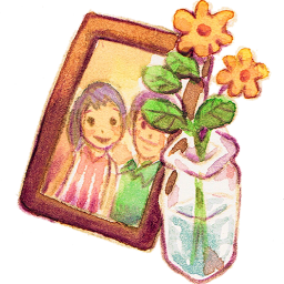 PhotoFrame Icon, PhotoFrame,Summer Love Cicadas,Cartoon