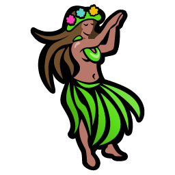 Hula Dancer Icon, Hula Dancer,Tiki Time,Culture,