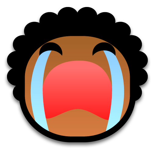 cry 512x512 Icon, cry 512x512,Black Power Emoticons,Emoticon,