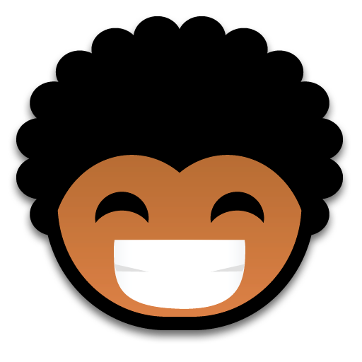 laugh 512x512 Icon, laugh 512x512,Black Power Emoticons,Emoticon,