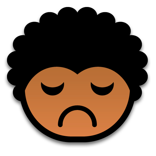 sad 512x512 Icon, sad 512x512,Black Power Emoticons,Emoticon,