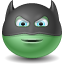 batman Icon, batman,Green Emo,Emoticon
