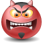 devil Icon, devil,Green Emo,Emoticon