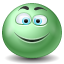 happy Icon, happy,Green Emo,Emoticon