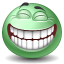 laughtingoutloud Icon, laughtingoutloud,Green Emo,Emoticon