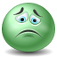 sad Icon, sad,Green Emo,Emoticon