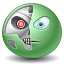 terminator Icon, terminator,Green Emo,Emoticon