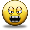 Angry Icon, Angry,Shiny Smiley,Emoticon
