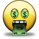 Cha ching Icon, Cha ching,Shiny Smiley,Emoticon