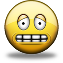 Nervous Icon, Nervous,Shiny Smiley,Emoticon