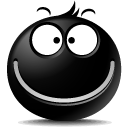 Big Smile Icon, Big Smile,The Black,Emoticon,