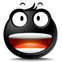 Exciting Smile Icon, Exciting Smile,The Black,Emoticon,