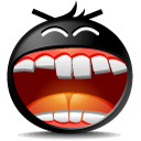 Haha Smile Icon, Haha Smile,The Black,Emoticon,