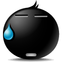 Nothing to say Smile Icon, Nothing to say Smile,The Black,Emoticon,