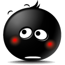 Shame Smile Icon, Shame Smile,The Black,Emoticon,