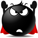 Super Man Smile Icon, Super Man Smile,The Black,Emoticon,
