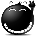 Victory Smile Icon, Victory Smile,The Black,Emoticon,