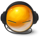 Enjoying mah playlist Icon, Enjoying mah playlist,Yolks,Emoticon