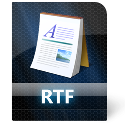 Rtf File Icon, Rtf File,Black Pearl Files,File Type,