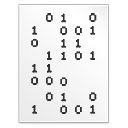 binary Icon, binary,Crystal Project Mimetypes,File Type,
