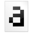 font bitmap Icon, font bitmap,Crystal Project Mimetypes,File Type,
