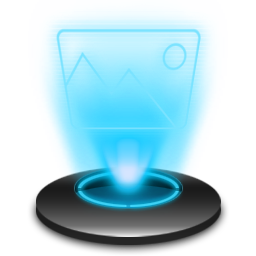 My pictures Icon, My pictures,Holographic,File Type