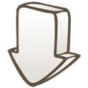 Down arrow Icon, Down arrow,KOMIK,File Type,http://wilsoninc.deviantart.com/art/KOMIK-Iconset-ICNS-57237006