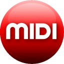 MIDI red Icon, MIDI red,Music Of The Spheres,File Type