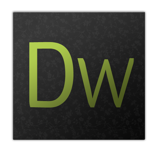 adobe dw Icon, adobe dw,OSX Application Icons 1 - dark,File Type,http://sendal.deviantart.com/art/OSX-Application-Icons-1-dark-100629805