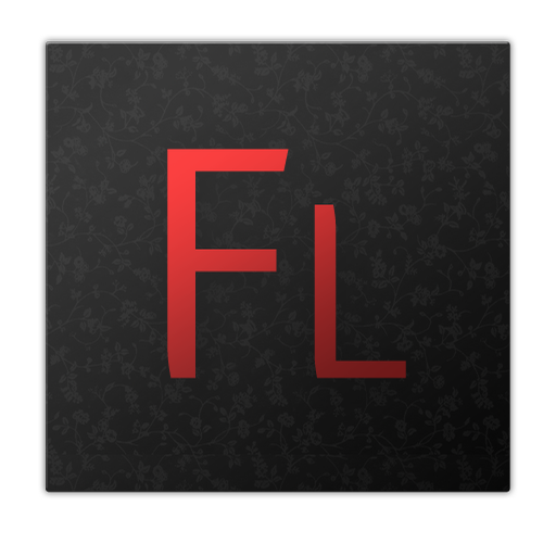 adobe fl Icon, adobe fl,OSX Application Icons 1 - dark,File Type,http://sendal.deviantart.com/art/OSX-Application-Icons-1-dark-100629805