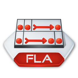 Adobe flash fla Icon, Adobe flash fla,Senary,File Type